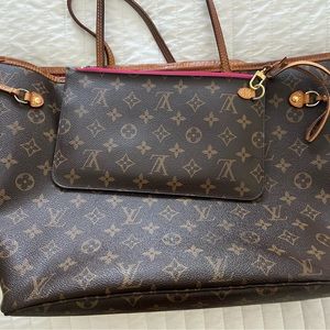 Louis Vuitton Monogram Neo Neverfull MM with Pochette (wristlet)